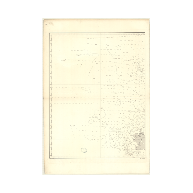Reproduction carte marine ancienne Shom - 3595B - STADTLANDET (Abords) - NORVEGE (Côte Ouest) - Atlantique,NORD (Mer) -
