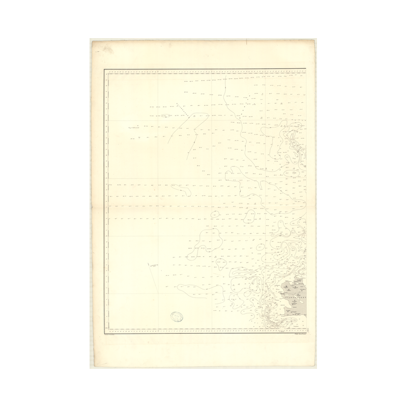 Reproduction carte marine ancienne - 3595B - STADTLANDET (Abords) - NORVEGE (Côte Ouest) - ATLANTIQUE, NORD (Mer) - (1878 - ?)