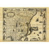 Reproduction of old nautical chart of China in 1626