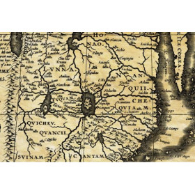 Carte marine ancienne de la Chine en 1626