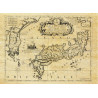 Carte marine ancienne du Japon en 1696