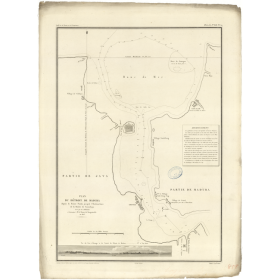 Reproduction carte marine ancienne - 858 - MADURA (Détroit), SURABAYA (Détroit) - INDONESIE - PACIFIQUE, JAVA (Mer) - (1828 - ?)