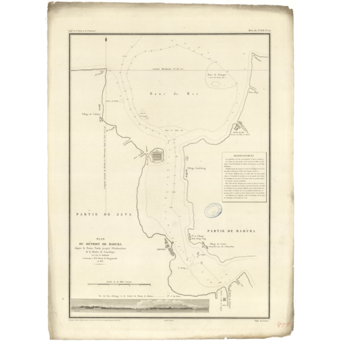 Reproduction carte marine ancienne - 858 - MADURA (Détroit), SURABAYA (Détroit) - INDONESIE - PACIFIQUE, JAVA (Mer) - (1828 - ?) Reproduction carte marine ancienne - 858 - MADURA (Détroit), SURABAYA (Détroit) - INDONESIE - PACIFIQUE, JAVA (Mer) - (1828 - ?)