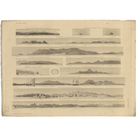 Reproduction carte marine ancienne - 862 - LUCON (île - Côte Nord-Ouest) - PHILIPPINES - PACIFIQUE, PHILIPPINES (Mer) - (1837 -
