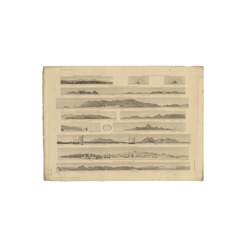 Reproduction carte marine ancienne - 862 - LUCON (île - Côte Nord-Ouest) - PHILIPPINES - PACIFIQUE, PHILIPPINES (Mer) - (1837 -