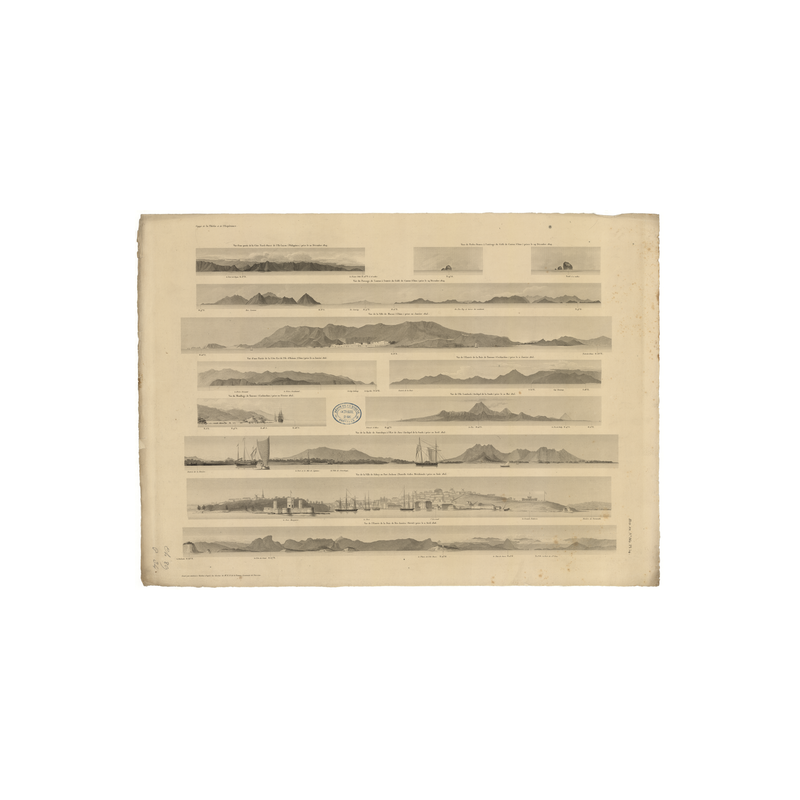Carte marine ancienne - 862 - LUCON (île - Côte Nord-Ouest) - PHILIPPINES - PACIFIQUE, PHILIPPINES (Mer) - (1837 - ?)