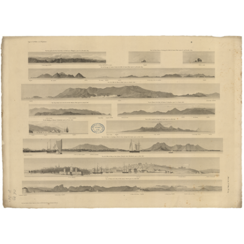 Reproduction carte marine ancienne - 862 - LUCON (île - Côte Nord-Ouest) - PHILIPPINES - PACIFIQUE, PHILIPPINES (Mer) - (1837 - Reproduction carte marine ancienne - 862 - LUCON (île - Côte Nord-Ouest) - PHILIPPINES - PACIFIQUE, PHILIPPINES (Mer) - (1837 -