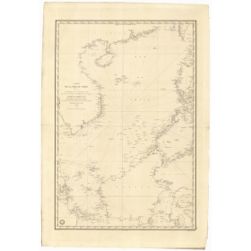 Reproduction carte marine ancienne - 865 - BORNEO - CHINE, PHILIPPINES - PACIFIQUE, CHINE (Mer) - (1838 - ?)