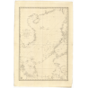 Reproduction carte marine ancienne - 865 - BORNEO - CHINE, PHILIPPINES - PACIFIQUE, CHINE (Mer) - (1838 - ?)