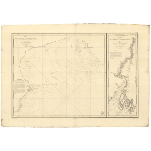 Reproduction carte marine ancienne - 870 - HOOGLY (Embouchure) - INDE (Côte Est) - INDIEN (Océan), BENGALE (Golfe) - (1838 - ?) Reproduction carte marine ancienne - 870 - HOOGLY (Embouchure) - INDE (Côte Est) - INDIEN (Océan), BENGALE (Golfe) - (1838 - ?)