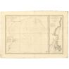 Reproduction carte marine ancienne Shom - 870 - HOOGLY (Embouchure) - INDE (Côte Est) - INDIEN (Océan),BENGALE (Golfe)