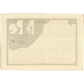 Carte marine ancienne - 874 - BONNE ESPERANCE (Cap), MOZAMBIQUE (Canal) - INDIEN (Océan), AFRIQUE (Côte Sud) - (1838 - 1907)