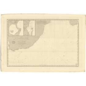 Reproduction carte marine ancienne - 874 - BONNE ESPERANCE (Cap), MOZAMBIQUE (Canal) - INDIEN (Océan), AFRIQUE (Côte Sud) - (183