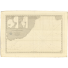 Reproduction carte marine ancienne Shom - 874 - BONNE ESPERANCE (Cap), MOZAMBIQUE (Canal) - INDIEN (Océan),AFRIQUE (Cô