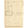 Reproduction carte marine ancienne Shom - 875 - MOZAMBIQUE,MADAGASCAR - INDIEN (Océan),MOZAMBIQUE (Canal),AFRIQUE (Côt