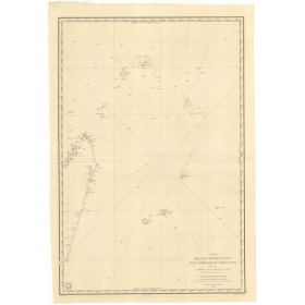 Carte marine ancienne - 876 - AMBRE (Cap), FORT DAUPHIN (TAOLAGNARO) - MADAGASCAR (Côte Est), MADAGASCAR (Côte Est) - INDIEN (Oc