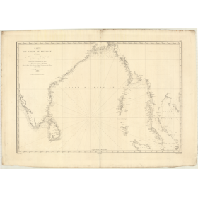 Reproduction carte marine ancienne - 900 - INDIEN (Océan), BENGALE (Golfe) - (1839 - 1902)