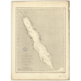 Reproduction carte marine ancienne - 902 - INDIEN (Océan), ROUGE (Mer) - (1840 - ?)