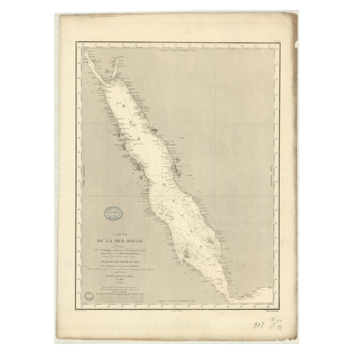 Carte marine ancienne - 902 - INDIEN (Océan), ROUGE (Mer) - (1840 - ?)