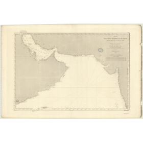 Carte marine ancienne - 903 - SOCOTRA, BOMBAY - INDIEN (Océan), ARABIE (Mer), PERSIQUE (Golfe) - (1840 - 1902)