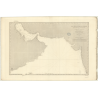Reproduction carte marine ancienne - 903 - SOCOTRA, BOMBAY - INDIEN (Océan), ARABIE (Mer), PERSIQUE (Golfe) - (1840 - 1902)