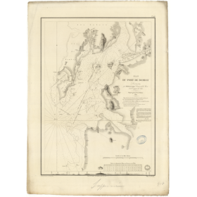 Reproduction carte marine ancienne Shom - 918 - BOMBAY (Port) - INDE (Côte Ouest) - INDIEN (Océan) - (1840 - ?)