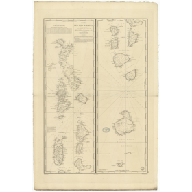Reproduction carte marine ancienne Shom - 942 - MALDIVES - INDIEN (Océan) - (1841 - 1979)
