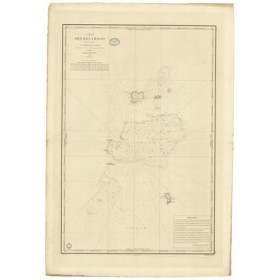 Reproduction carte marine ancienne Shom - 943 - CHAGOS (îles) - INDIEN (Océan) - (1841 - 1986)