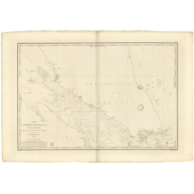 Reproduction carte marine ancienne - 978 - MALACCA (Détroit - Partie Sud), PARCELAR (Mont), SINGAPOUR - INDONESIE, MALAISIE - PA