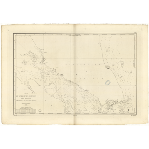 Reproduction carte marine ancienne - 978 - MALACCA (Détroit - Partie Sud), PARCELAR (Mont), SINGAPOUR - INDONESIE, MALAISIE - PA Reproduction carte marine ancienne - 978 - MALACCA (Détroit - Partie Sud), PARCELAR (Mont), SINGAPOUR - INDONESIE, MALAISIE - PA