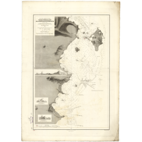 Carte marine ancienne - 987 - MAYOTTE (île - Côte Sud-Est) - COMORES - INDIEN (Océan), MOZAMBIQUE (Canal) - (1843 - 2000)