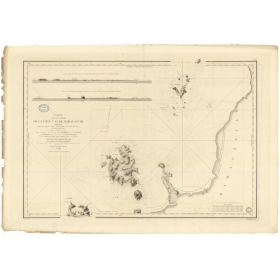 Reproduction carte marine ancienne Shom - 988 - NOSY LAVA, NOSSI, BE - MADAGASCAR (Côte Nord-Ouest) - INDIEN (Océan),M