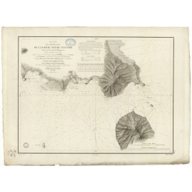 Reproduction carte marine ancienne - 989 - NOSSI-BE (île - Côte Sud) - MADAGASCAR (Côte Ouest) - INDIEN (Océan), MOZAMBIQUE (Can