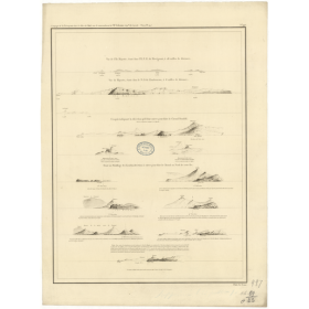 Reproduction carte marine ancienne - 997 - MAYOTTE (île) - COMORES - INDIEN (Océan), MOZAMBIQUE (Canal) - (1843 - 1890)