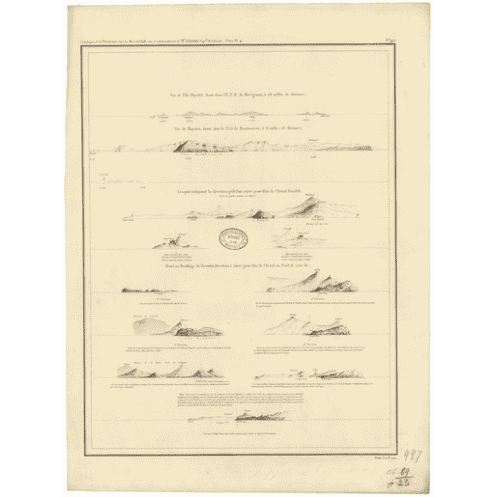 Reproduction carte marine ancienne - 997 - MAYOTTE (île) - COMORES - INDIEN (Océan), MOZAMBIQUE (Canal) - (1843 - 1890) Reproduction carte marine ancienne - 997 - MAYOTTE (île) - COMORES - INDIEN (Océan), MOZAMBIQUE (Canal) - (1843 - 1890)