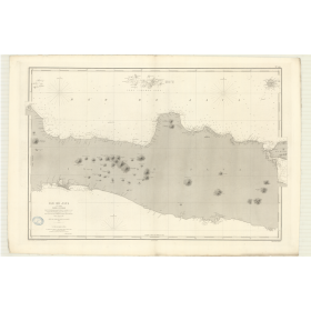 Reproduction carte marine ancienne Shom - 2740 - JAVA - INDONESIE - INDIEN (Océan),PACIFIQUE,JAVA (Mer) - (1868 - 1893)