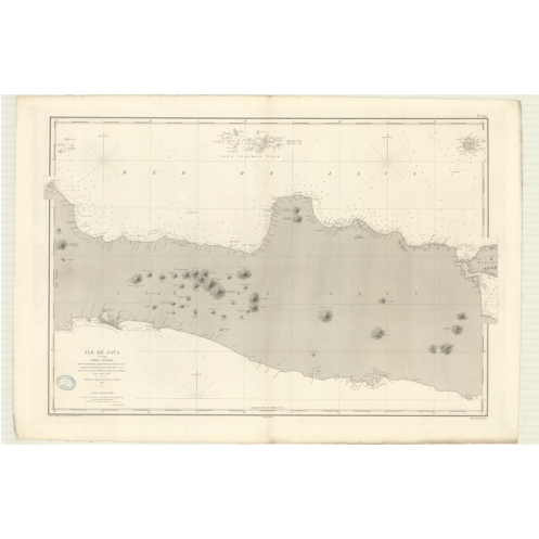 Carte marine ancienne - 2740 - JAVA - INDONESIE - INDIEN (Océan), PACIFIQUE, JAVA (Mer) - (1868 - 1893)