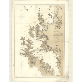 Reproduction carte marine ancienne Shom - 2790 - pALAWAN (Côte Ouest), MALAMPAYA (Golfe) - PhilippINES - pACIFIQUE,CHIN