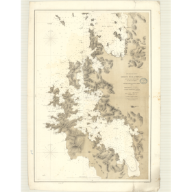 Carte marine ancienne - 2790 - PALAWAN (Côte Ouest), MALAMPAYA (Golfe) - PHILIPPINES - PACIFIQUE, CHINE (Mer) - (1869 - ?)