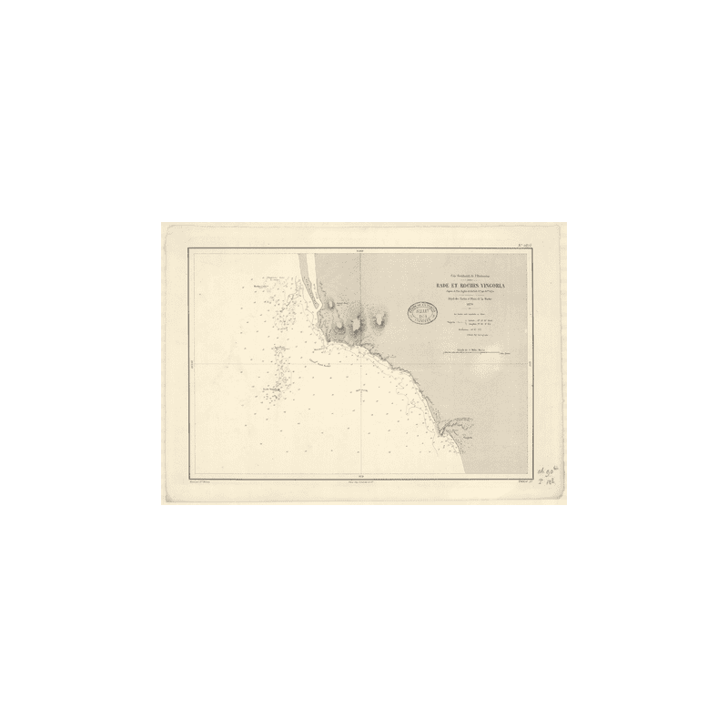 Reproduction carte marine ancienne - 2875 - HINDOUSTAN (Côte Ouest), VINGORLA (Rade) - INDE (Côte Ouest) - INDIEN (Océan) - (187