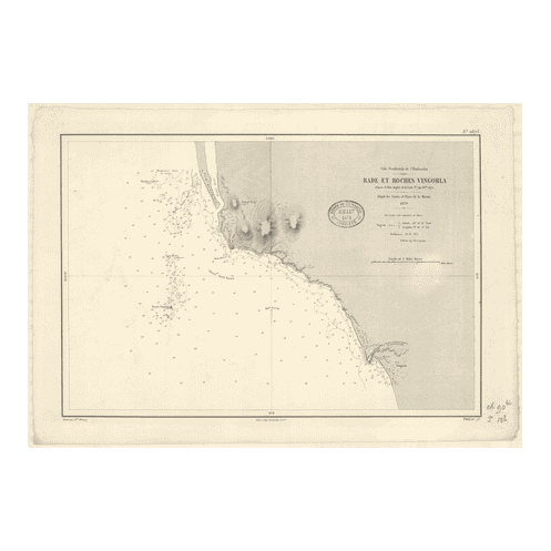 Reproduction carte marine ancienne - 2875 - HINDOUSTAN (Côte Ouest), VINGORLA (Rade) - INDE (Côte Ouest) - INDIEN (Océan) - (187 Reproduction carte marine ancienne - 2875 - HINDOUSTAN (Côte Ouest), VINGORLA (Rade) - INDE (Côte Ouest) - INDIEN (Océan) - (187