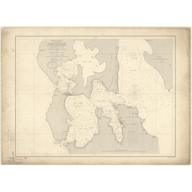 Reproduction carte marine ancienne - 2880 - NICOBAR (îles), NANCOWRY (Port) -INDIEN (Océan), BENGALE (Golfe) - (1870 - ?)