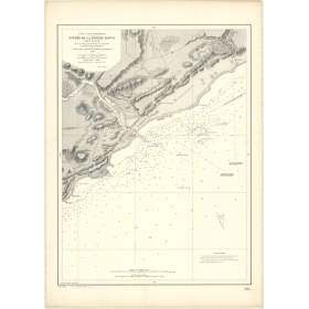 Carte marine ancienne - 2884 - KOWIE (Rivière), PORT ALFRED - AFRIQUE DU SUD - INDIEN (Océan), AFRIQUE (Côte Sud) - (1870 - ?)