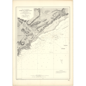 Reproduction carte marine ancienne - 2884 - KOWIE (Rivière), PORT ALFRED - AFRIQUE DU SUD - INDIEN (Océan), AFRIQUE (Côte Sud) -