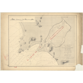 Reproduction carte marine ancienne - 2892 - HATIEN (Port) - COCHINCHINE (Basse), VIETNAM - PACIFIQUE, CHINE (Mer), THAILANDE (Go
