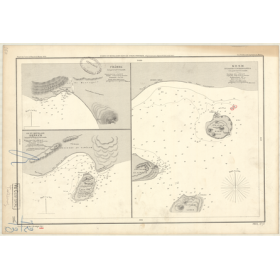 Reproduction carte marine ancienne - 2894 - CHAREK, CHARAK - IRAN (Côte Sud) - INDIEN (Océan), PERSIQUE (Golfe) - (1870 - 1916)