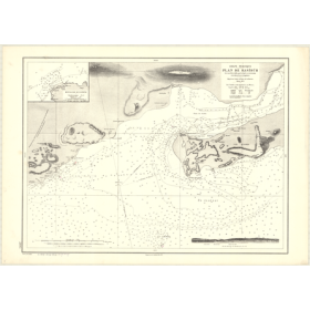 Carte marine ancienne - 2895 - CLARENCE (Détroit), BASIDUH, KHURAN, QESHM (île), BASA IDU - IRAN (Côte Sud) - INDIEN (Océan), PE