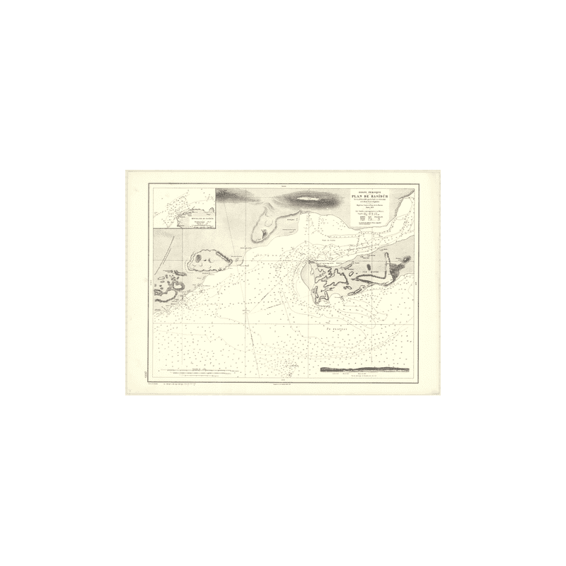 Reproduction carte marine ancienne - 2895 - CLARENCE (Détroit), BASIDUH, KHURAN, QESHM (île), BASA IDU - IRAN (Côte Sud) - INDIE