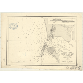 Carte marine ancienne - 2897 - TA-KAU-KON (Port), TAKAO KU (Port) - FORMOSE, TAIWAN (Côte Ouest) - PACIFIQUE, CHINE (Mer) - (187