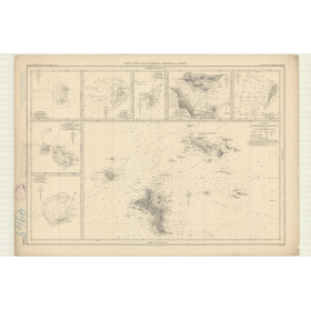Reproduction carte marine ancienne Shom - 2948 - pRASLIN (île), CURIEUSE (Baie) - SEYCHELLES - INDIEN (Océan) - (1870